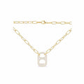 Link Pendant Necklace in Gold-Tone main product view