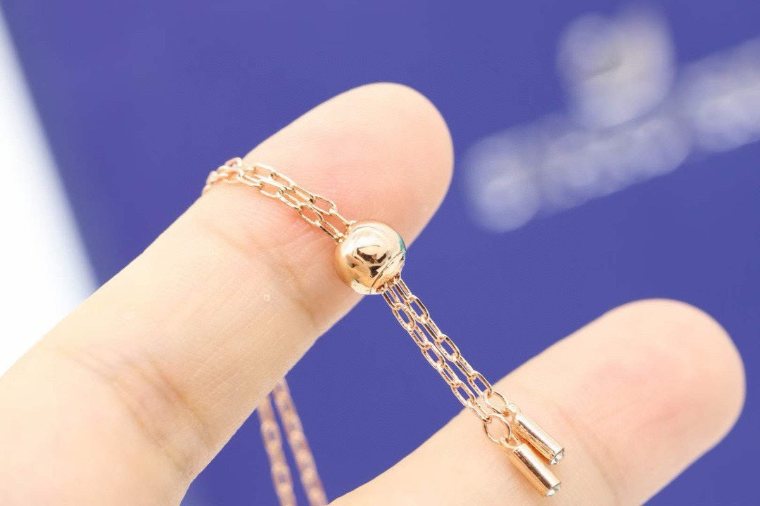 Candy Adjustable Bracelet in Polished Metal-Tone front product view
