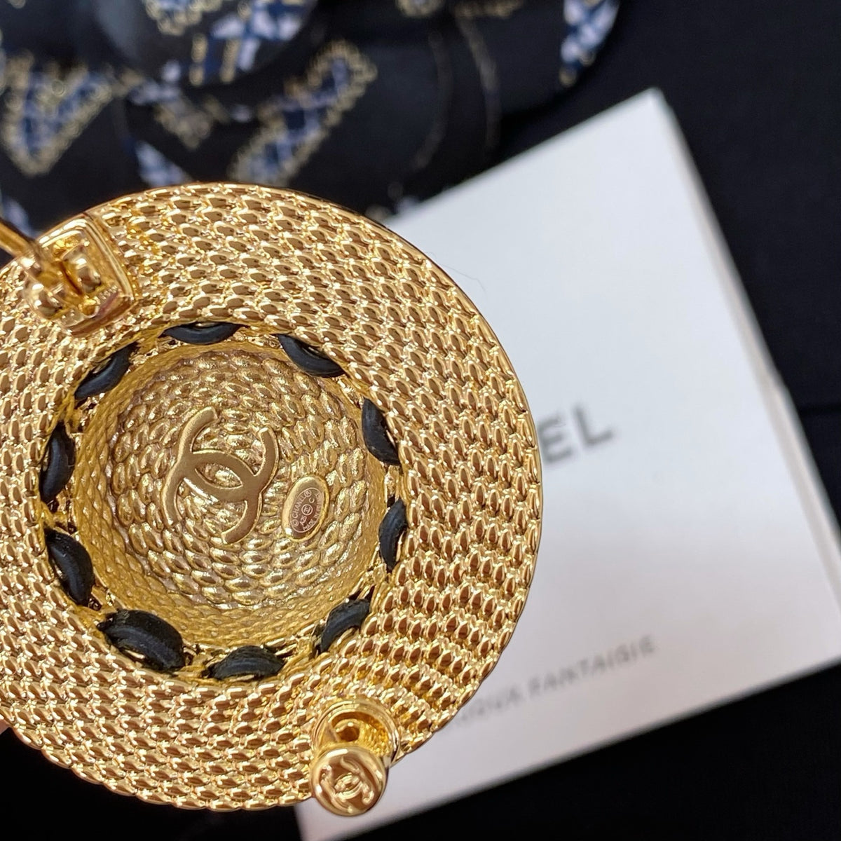 Signature Emblem Brooch in Polished Metal-Tone – Design 022 main product view