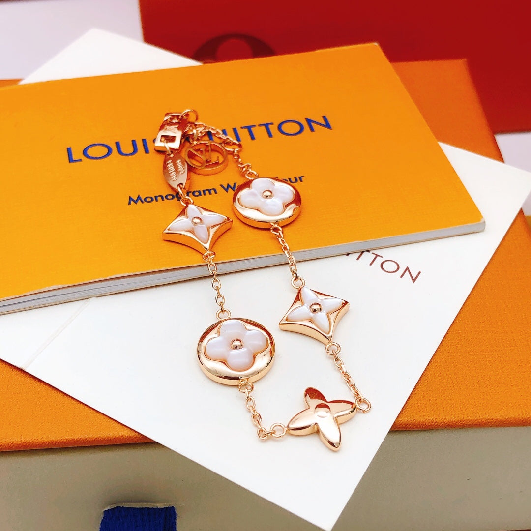 Geometric Emblem Bracelet in Rose-Gold-Tone – Rose Gold Detail – Design 011 front product view