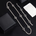 Gothic Emblem Pendant Necklace in Metal-Tone – Design 50 main product view