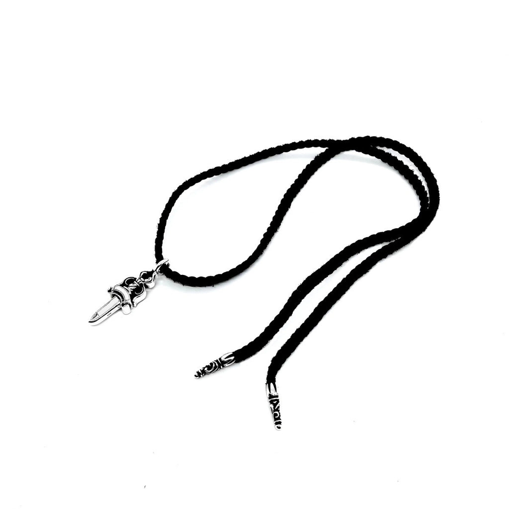 Signature Emblem Pendant Necklace in Polished Metal-Tone – Design 065 main product view