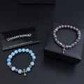 Gothic Emblem Beaded Bracelet in Metal-Tone – Design 01 main product view