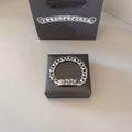 Gothic Emblem Statement Bracelet in Metal-Tone – Design 05 main product view