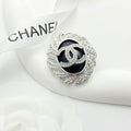 Signature Emblem Brooch in Black-Tone main product view