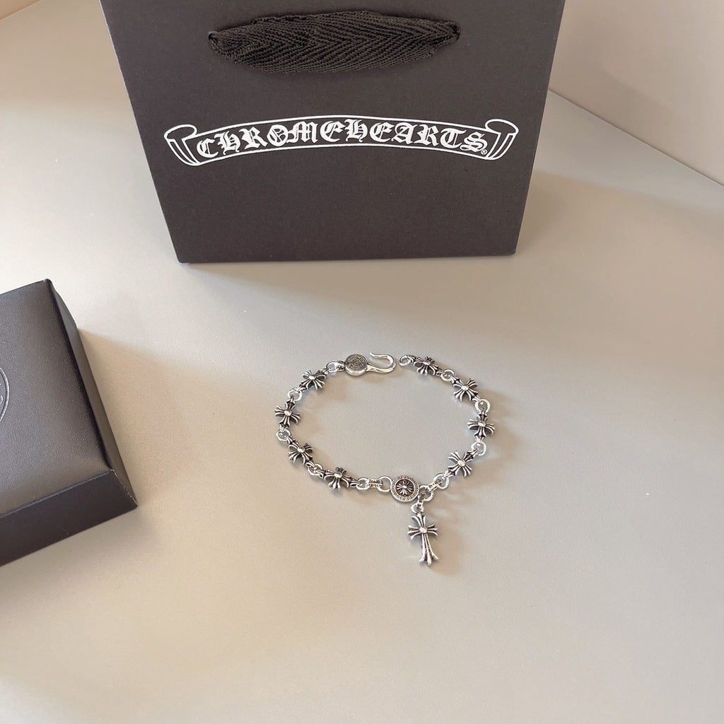 Gothic Emblem Statement Bracelet in Metal-Tone – Design 10 main product view