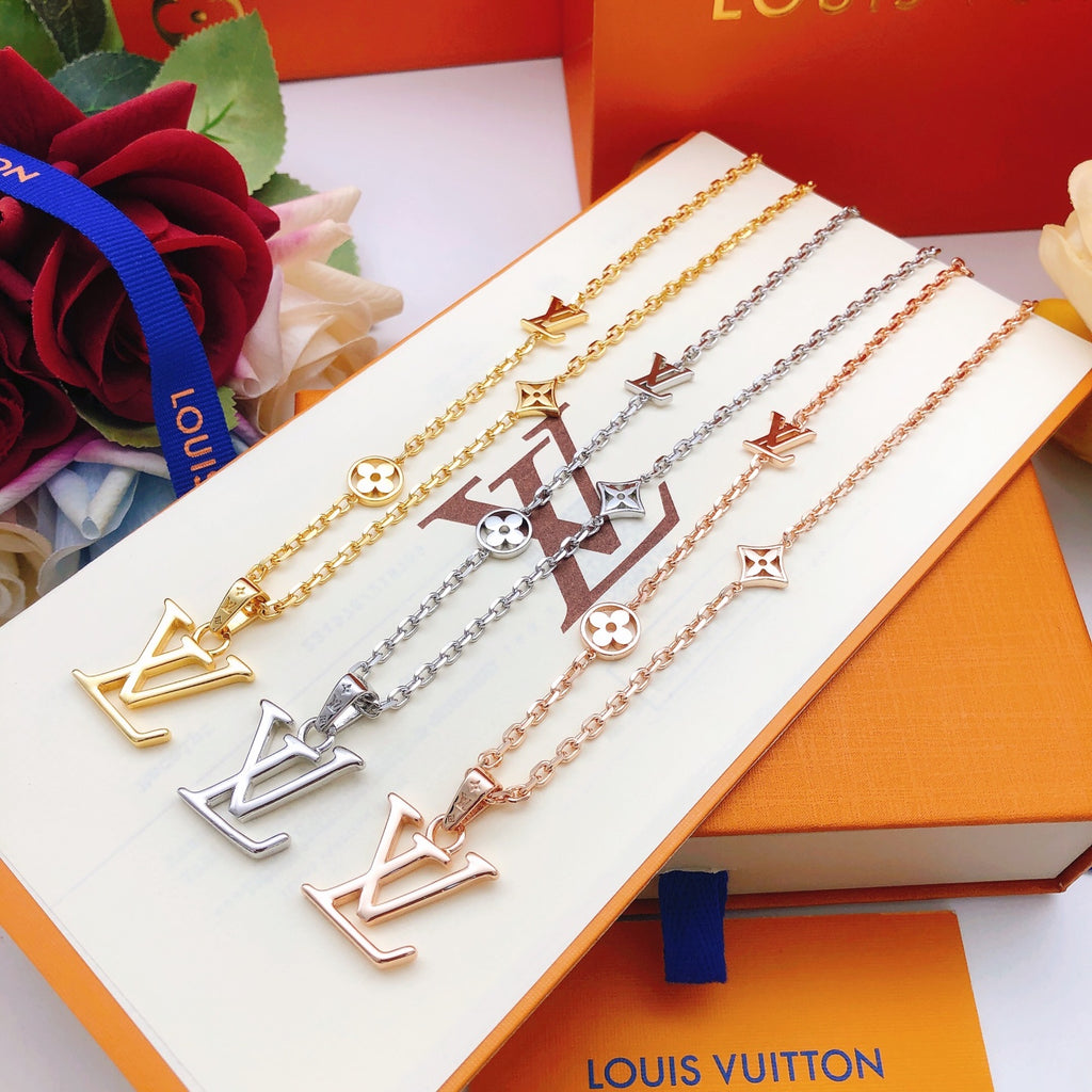 Geometric Emblem Pendant Necklace in Silver-Tone – Silver Detail – Design 005 styled product view