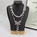 Butterfly Pearl-Detail Pendant Necklace main product view
