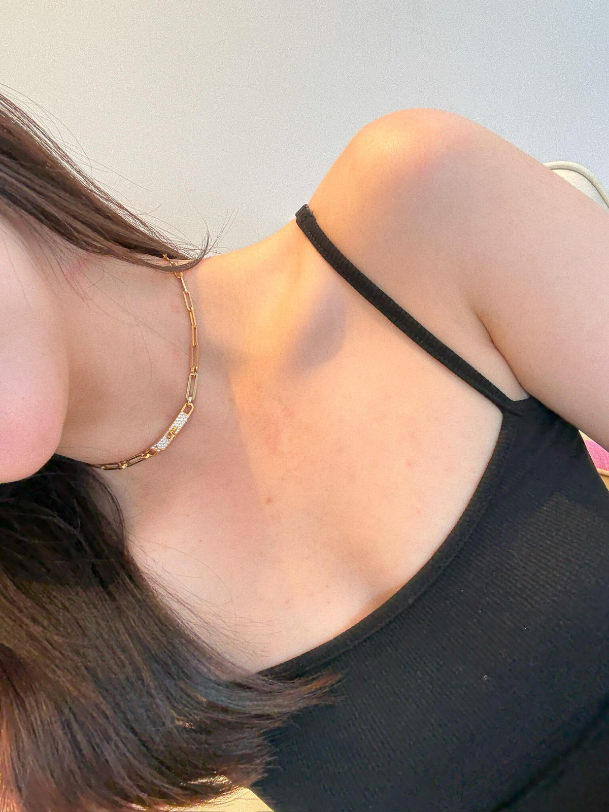 Toggle Pendant Necklace in Rose-Gold-Tone – Rose Gold Detail front product view