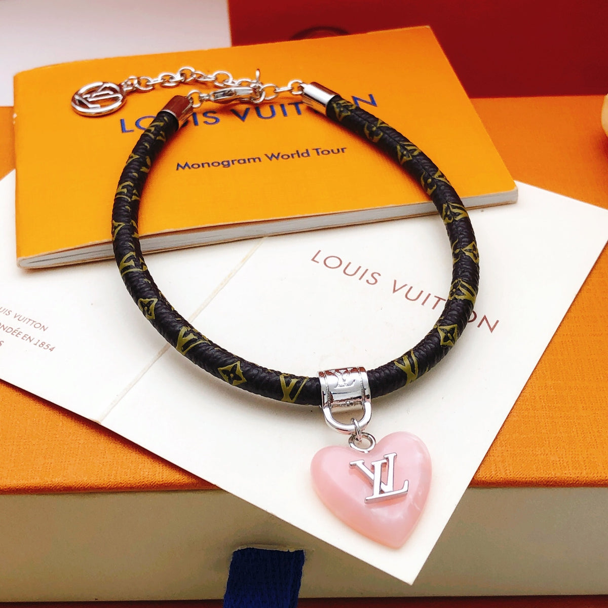 Heart Bangle in Gold-Tone – Design 002 front product view