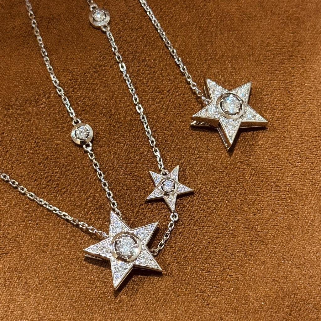 Star Pendant Necklace in Gold-Tone – Star Detail styled product view