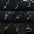 Signature Emblem Crystal-Accent Pendant Necklace – Red Detail – Design 002 main product view