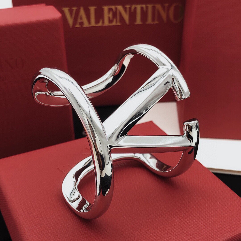 Signature Emblem Cuff Bracelet in Gold-Tone – Design 06 front view