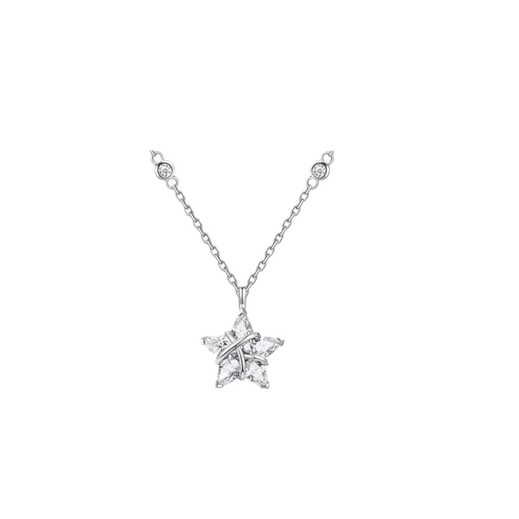 Signature Emblem Crystal-Accent Pendant Necklace – Design 027 front product view