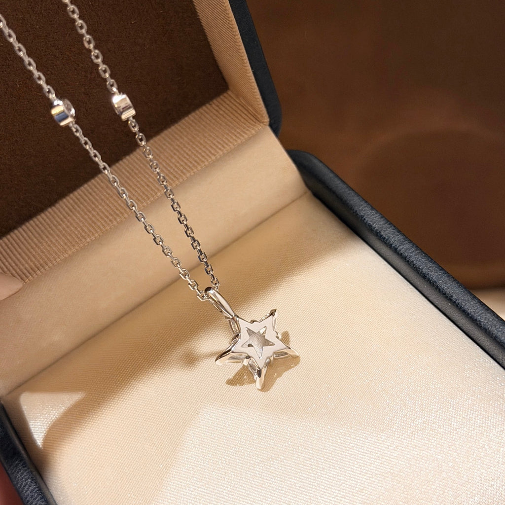Signature Emblem Crystal-Accent Pendant Necklace – Design 027 front product view