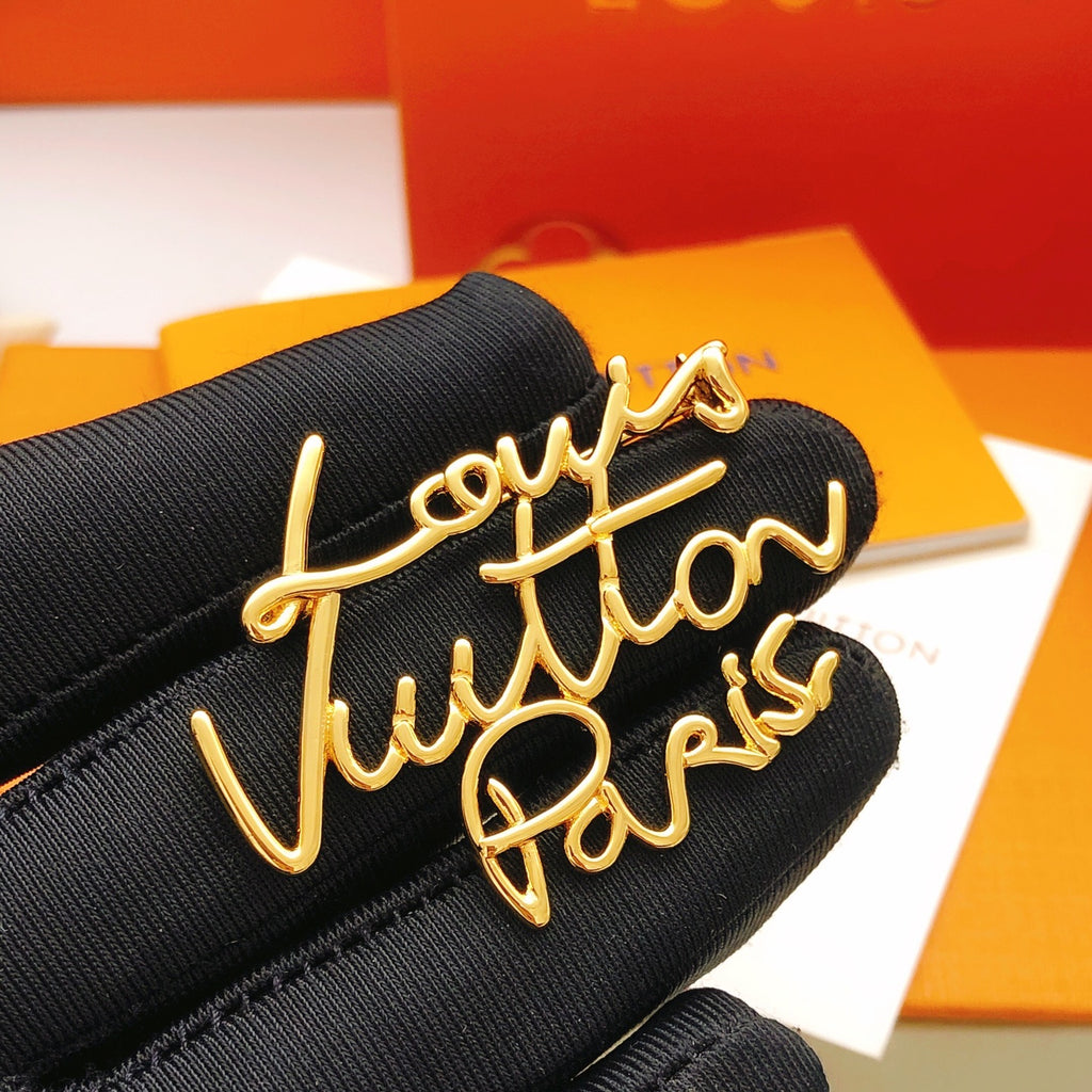 Geometric Emblem Brooch in Gold-Tone – Design 005 main product view