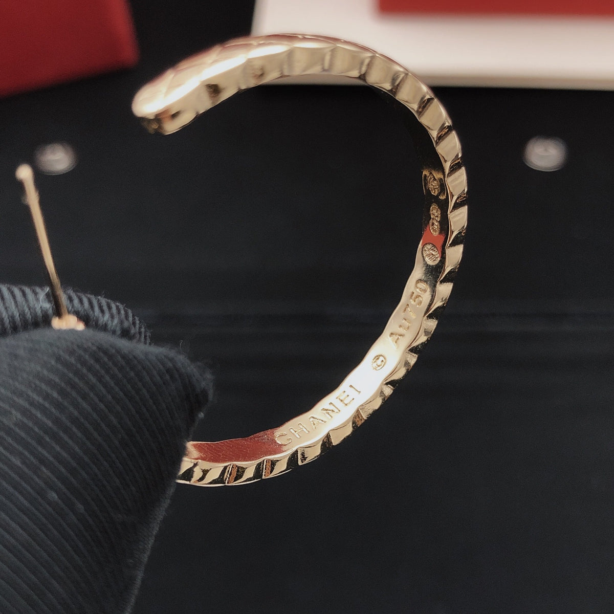 Moon Statement Earrings in Gold-Tone – Design 002 front product view