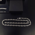 Signature Emblem Pendant Necklace in Polished Metal-Tone – Design 017 main product view