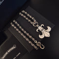 Gothic Emblem Pendant Necklace in Metal-Tone – Design 35 main product view