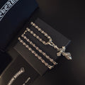 Gothic Emblem Pendant Necklace in Metal-Tone – Design 34 main product view
