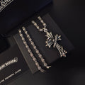Gothic Emblem Pendant Necklace in Metal-Tone – Design 30 main product view