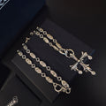 Gothic Emblem Pendant Necklace in Metal-Tone – Design 16 main product view
