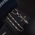 Gothic Emblem Pendant Necklace in Metal-Tone – Design 15 main product view
