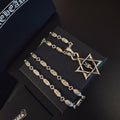 Gothic Emblem Pendant Necklace in Metal-Tone – Design 12 main product view