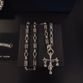 Gothic Emblem Pendant Necklace in Antique Silver-Tone – Design 06 main product view