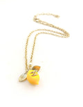 Signature Emblem Pendant Necklace in Gold-Tone – Design 031 main product view