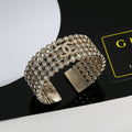 Signature Emblem Bangle in Polished Metal-Tone – Design 018 main product view