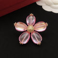 Floral Brooch in Gold-Tone main product view