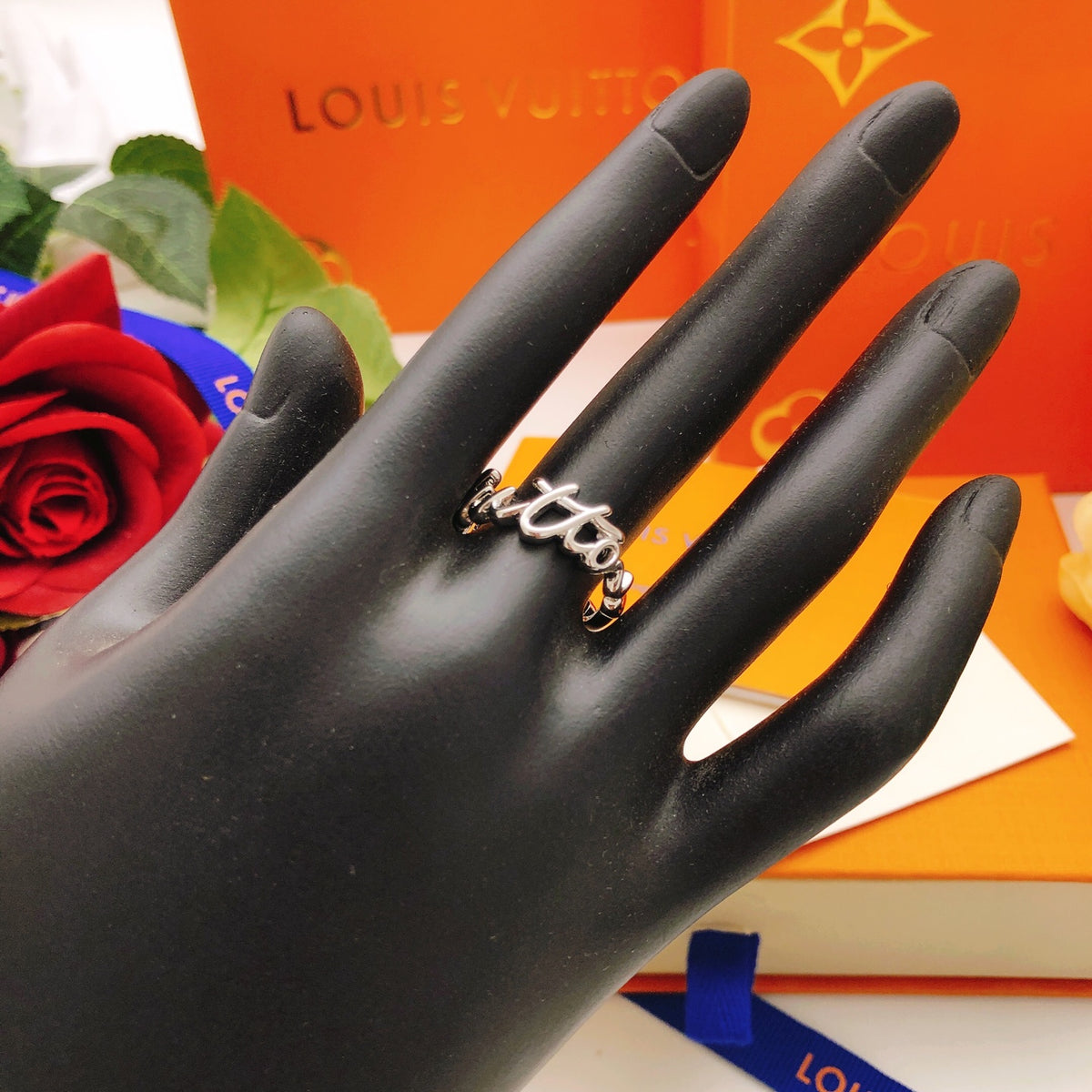 Geometric Emblem Statement Ring in Gold-Tone – Design 013 main product view