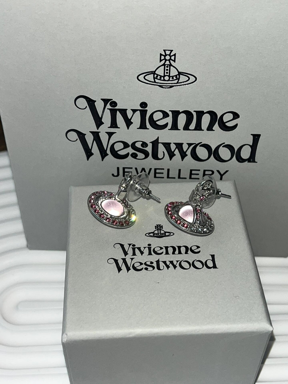 Vivienne Westwood Orb-Inspired Emblem Jewelry Accessory in Polished Metal-Tone – Design 008 detail view