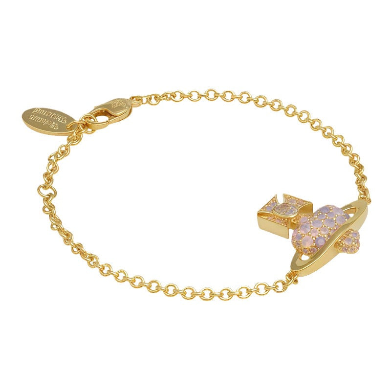 Orb-Inspired Emblem Jewelry Accessory in Polished Metal-Tone – Design 004 styled product view