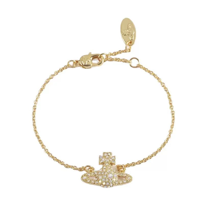Orb Bracelet in Polished Metal-Tone – Design 001 front product view