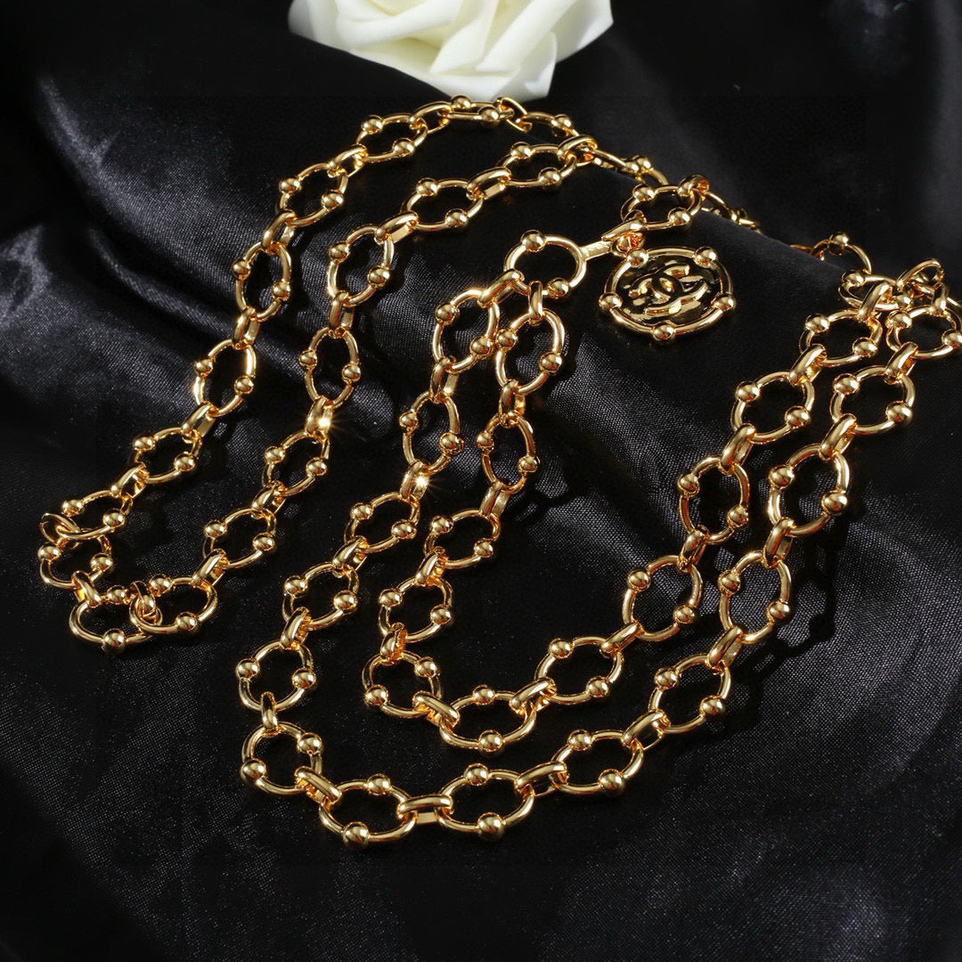 Signature Emblem Jewelry Accessory in Polished Metal-Tone – Design 055 main product view