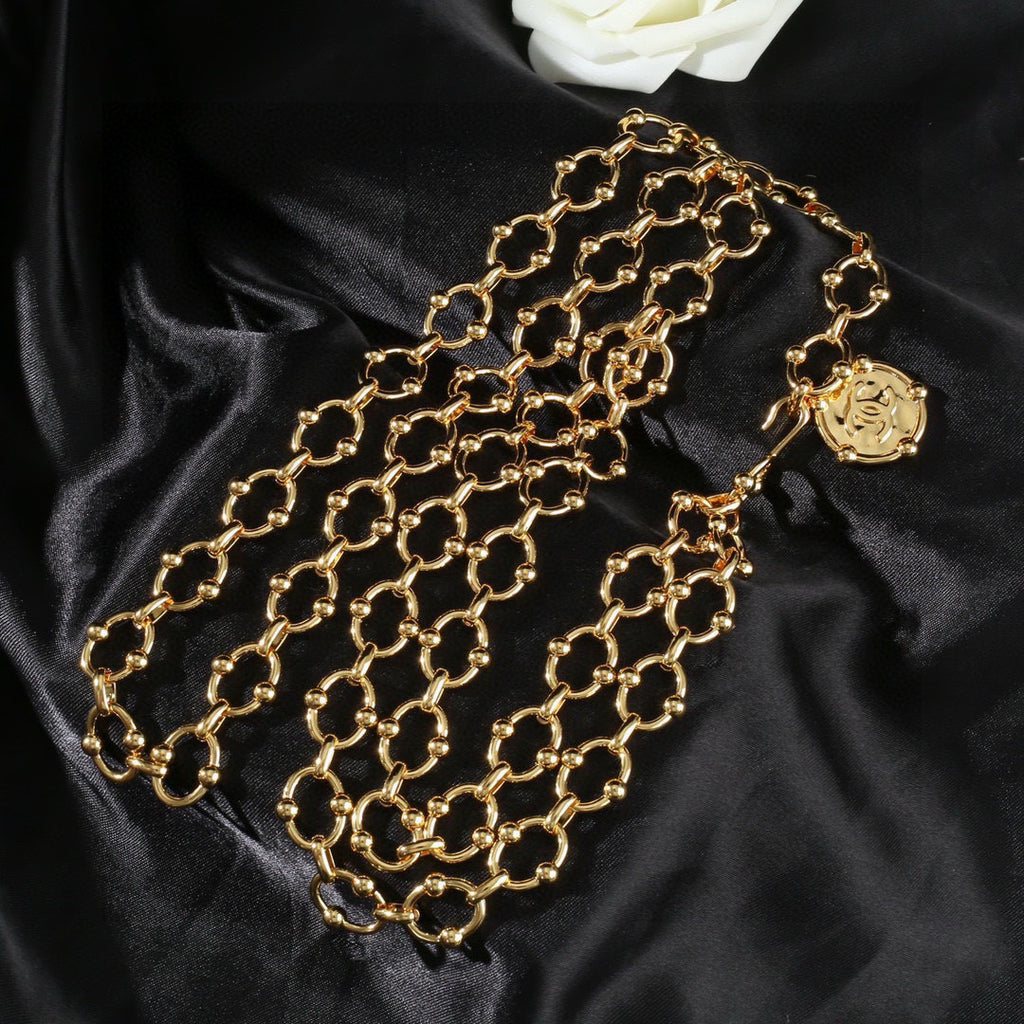 Signature Emblem Jewelry Accessory in Polished Metal-Tone – Design 053 styled product view