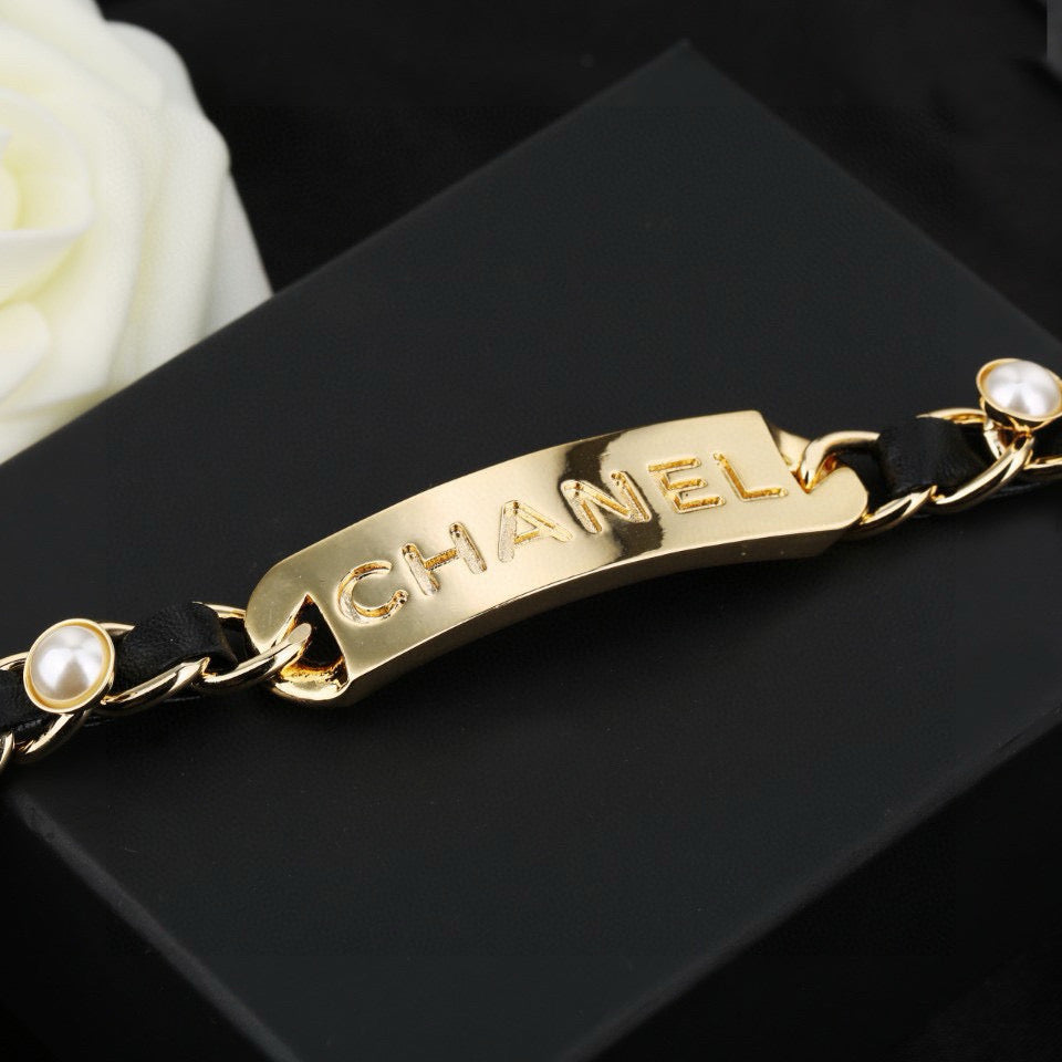 Signature Emblem Pendant Necklace in Gold-Tone – Design 051 front product view
