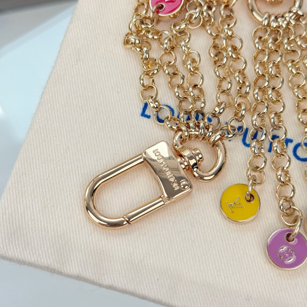Letter Jewelry Accessory in Polished Metal-Tone – Design 010 styled product view