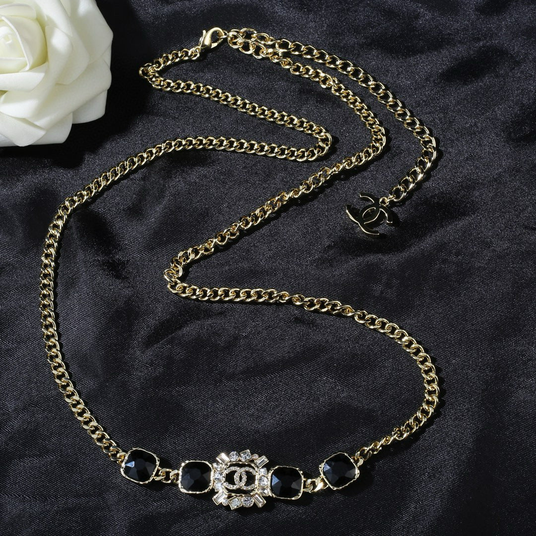 Signature Emblem Jewelry Accessory in Gold-Tone – Design 016 front product view