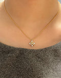 Signature Motif Pendant Necklace in Gold-Tone main product view