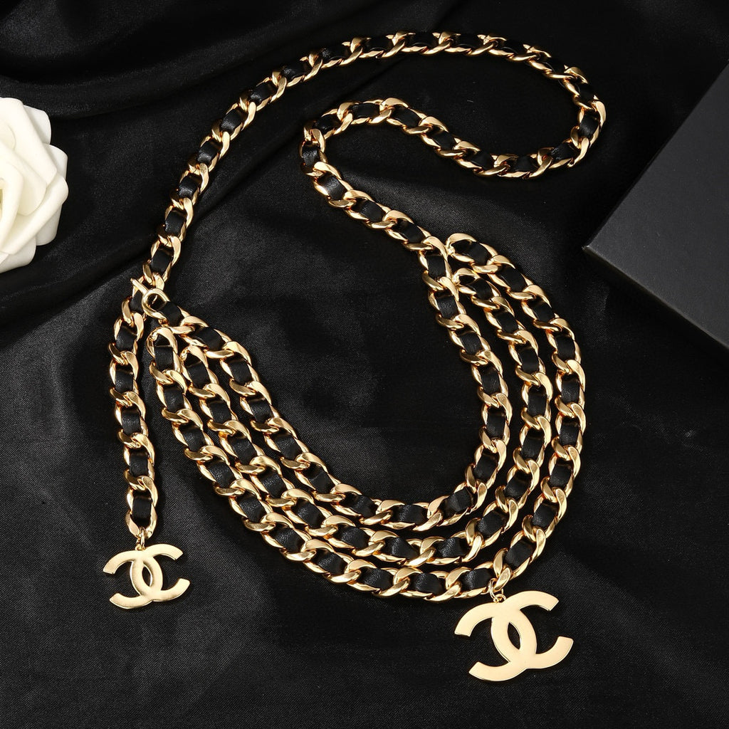 Signature Emblem Jewelry Accessory in Gold-Tone – Design 015 front product view