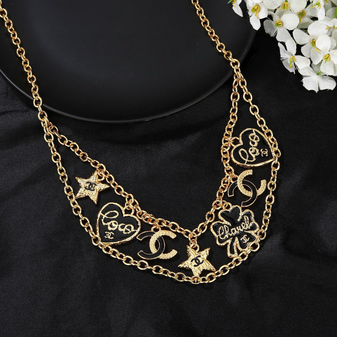 Signature Emblem Jewelry Accessory in Polished Metal-Tone – Design 002 close-up detail
