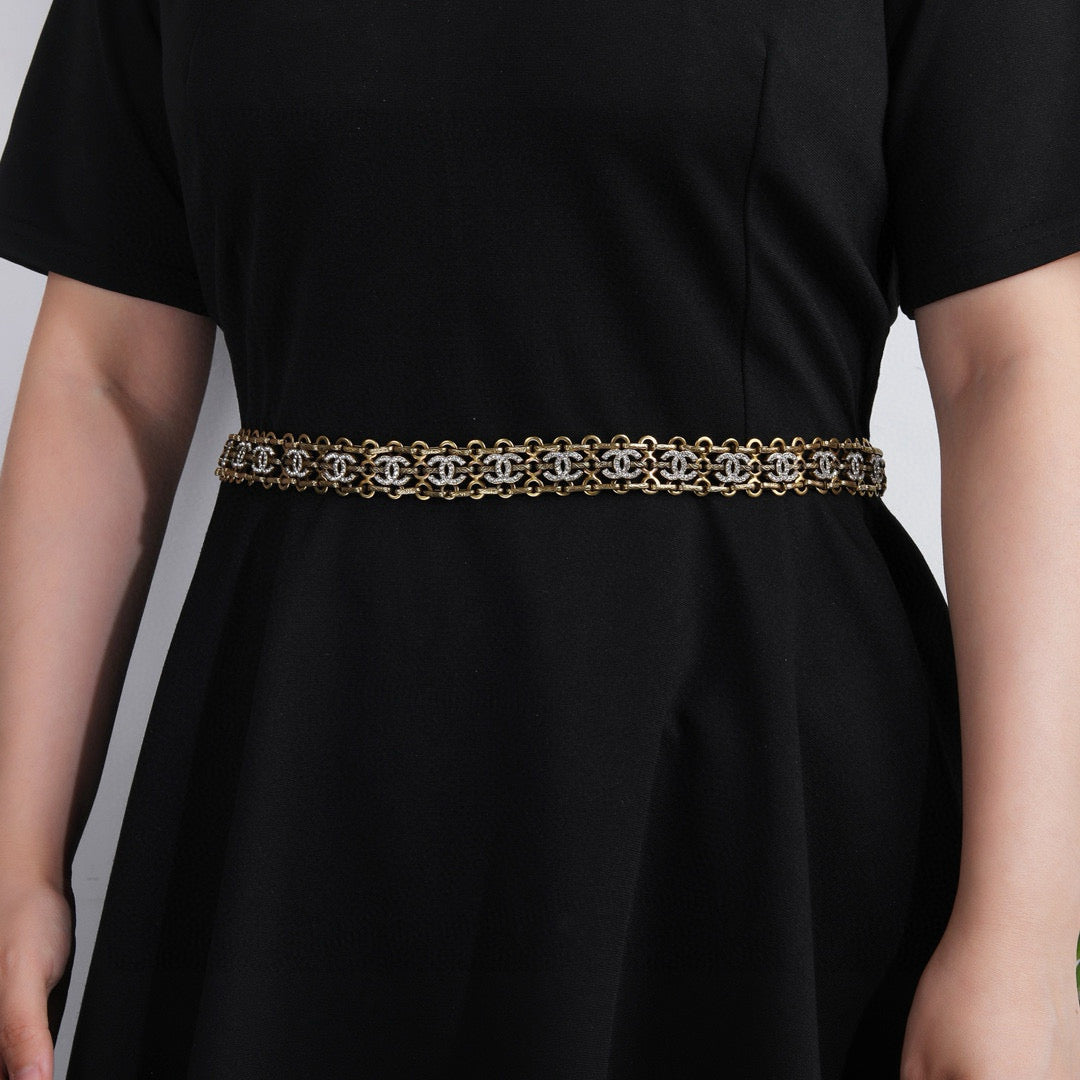 Signature Emblem Jewelry Accessory in Gold-Tone – Design 001 detail view