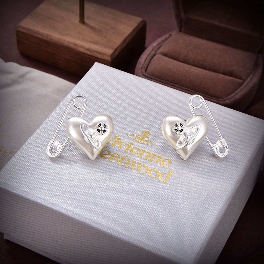 Orb Statement Earrings in Polished Metal-Tone – Design 006 main product view