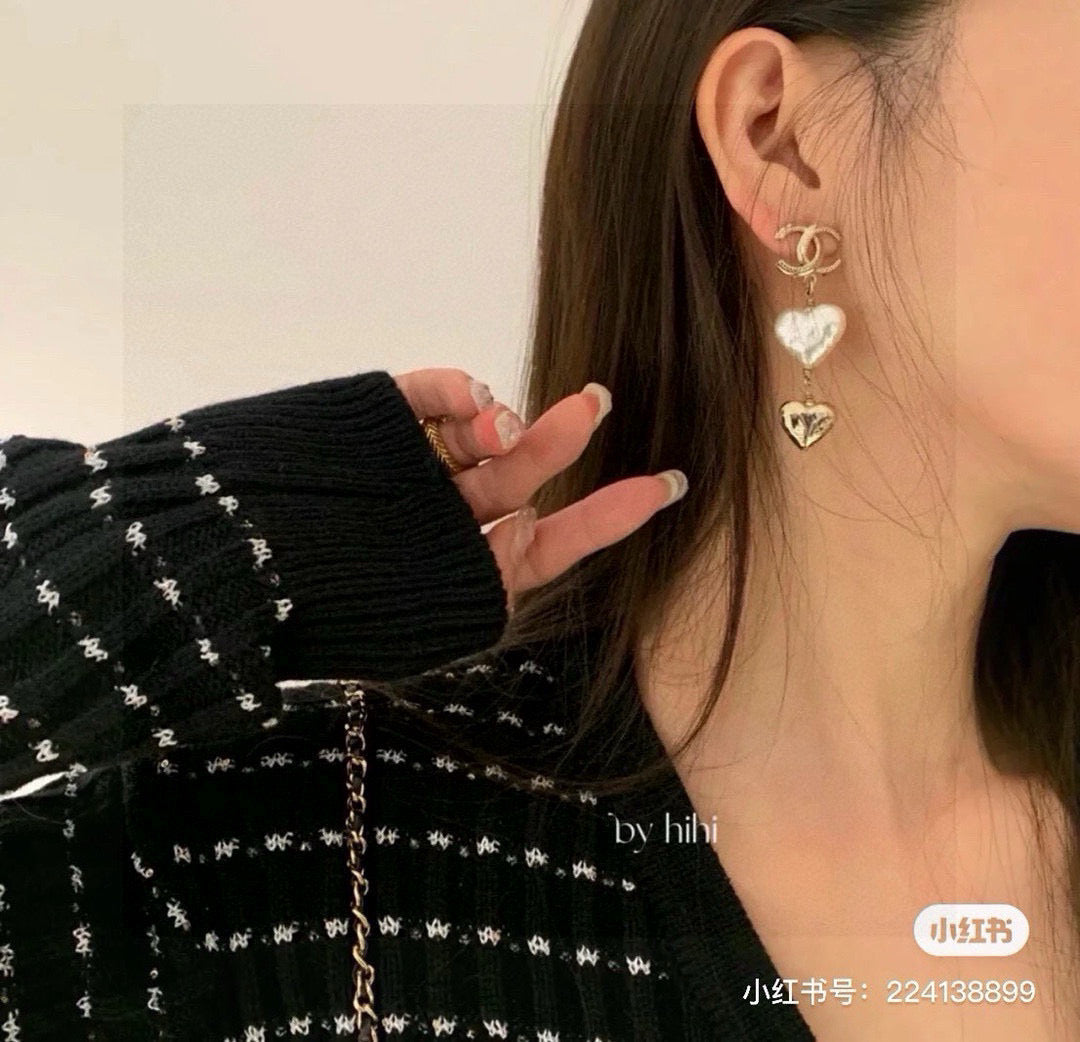 Signature Emblem Stud Earrings in Gold-Tone – Design 007 main product view