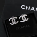 Signature Emblem Stud Earrings in Polished Metal-Tone – Design 008 main product view