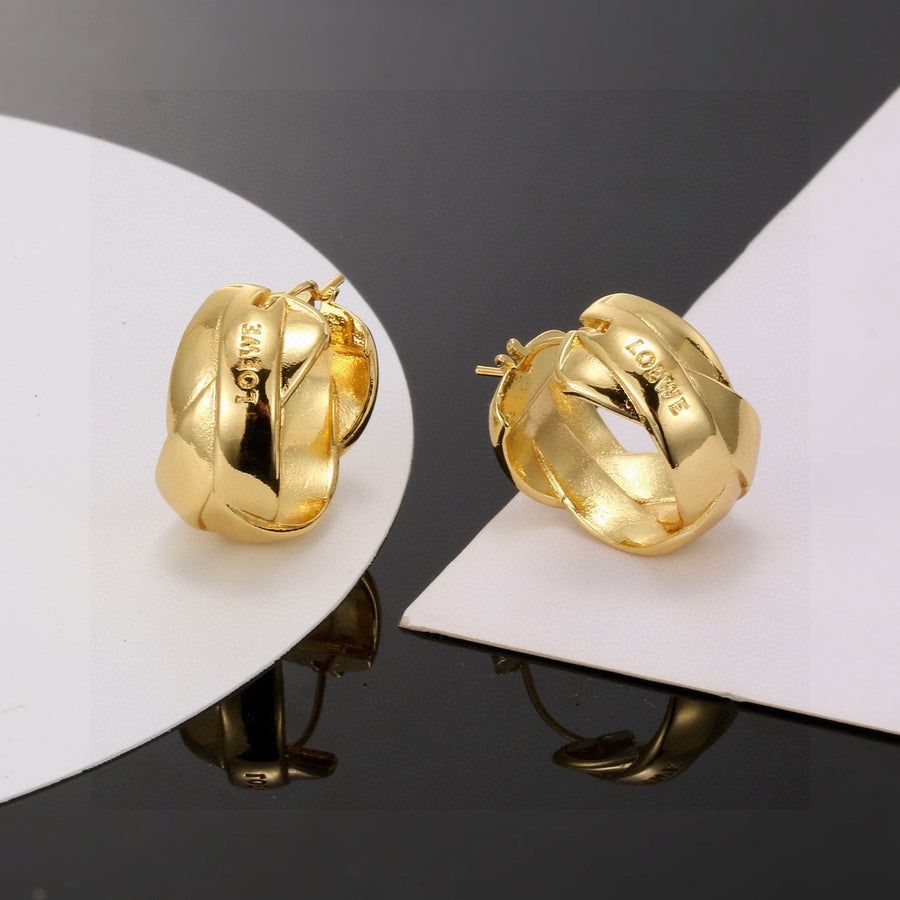Graphic Emblem Jewelry Accessory in Gold-Tone – Design 01 main product view