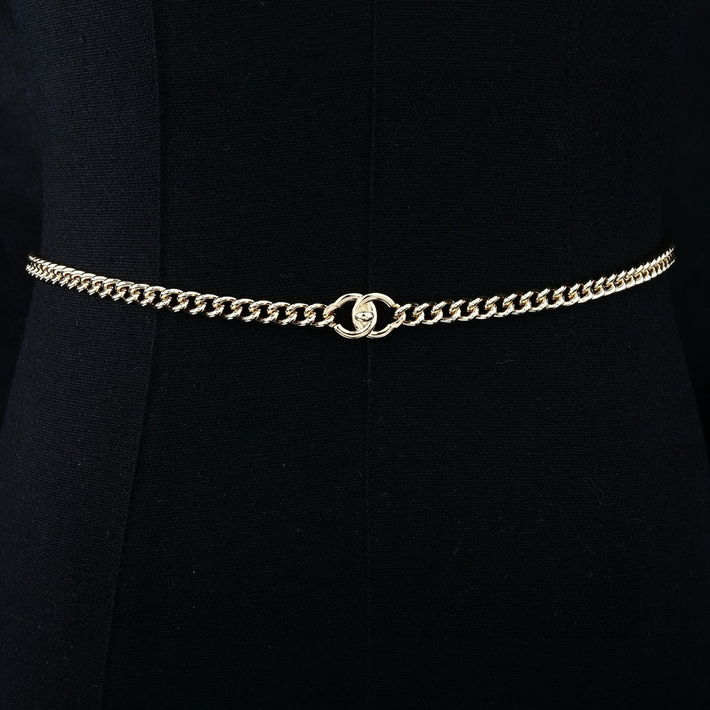 Signature Emblem Jewelry Accessory in Polished Metal-Tone – Design 009 front product view